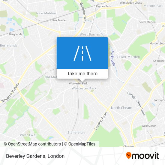 Beverley Gardens map