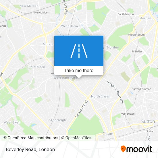 Beverley Road map