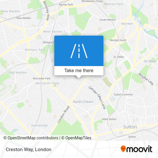 Creston Way map