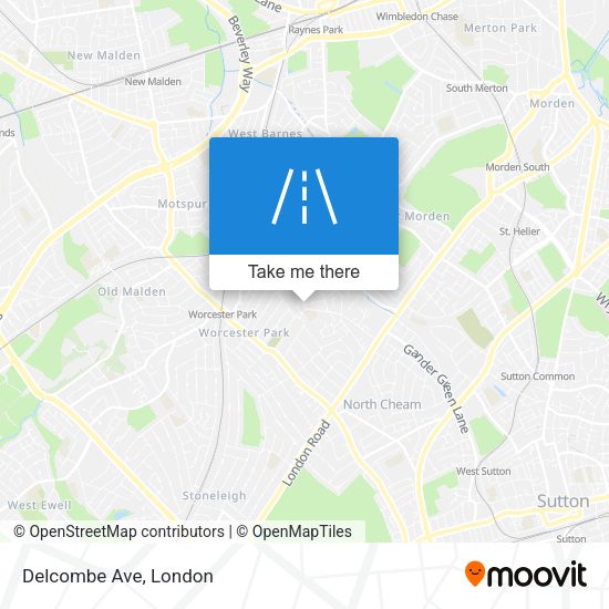 Delcombe Ave map