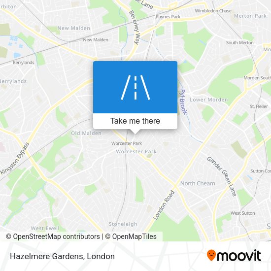 Hazelmere Gardens map