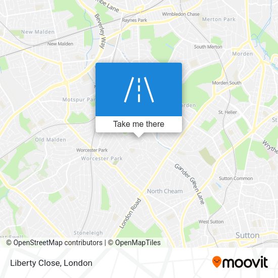 Liberty Close map