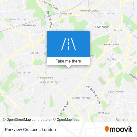 Parkview Crescent map
