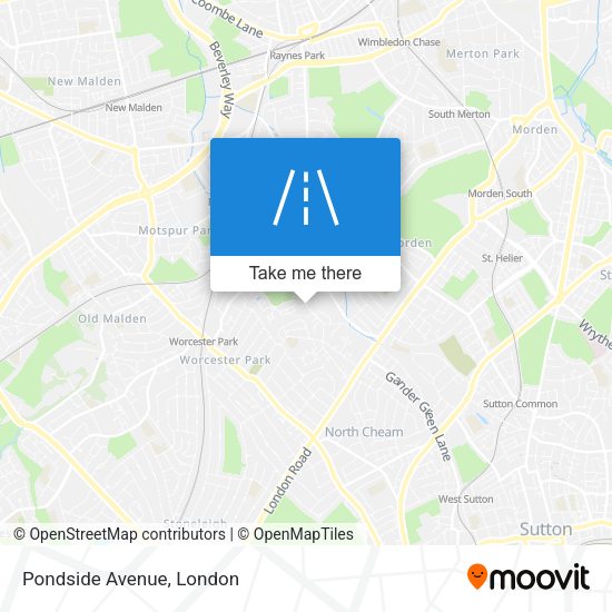 Pondside Avenue map