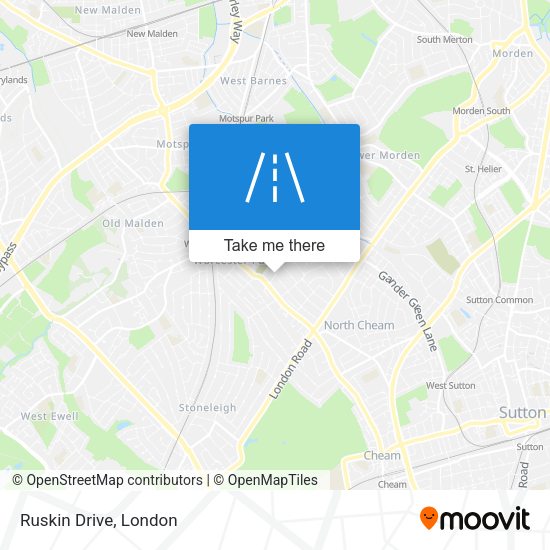 Ruskin Drive map