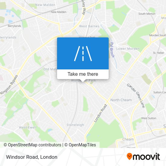 Windsor Road map
