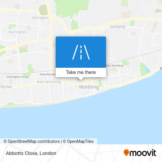 Abbotts Close map