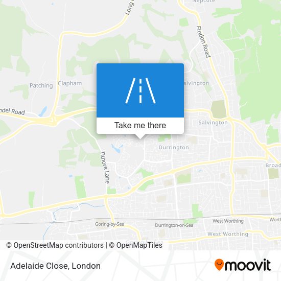 Adelaide Close map