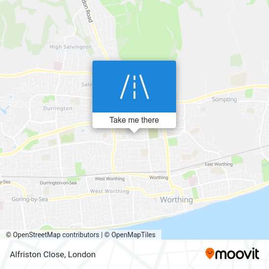 Alfriston Close map