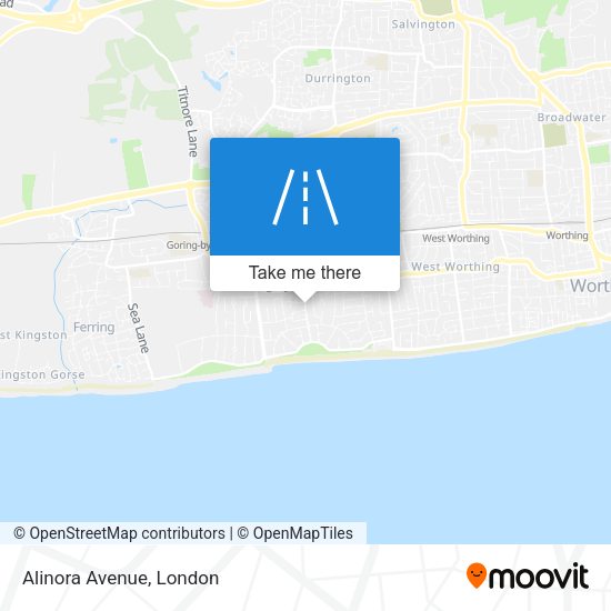 Alinora Avenue map