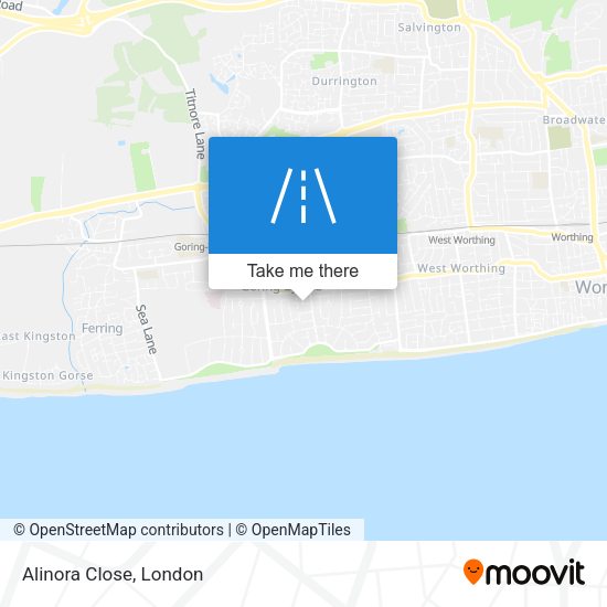 Alinora Close map