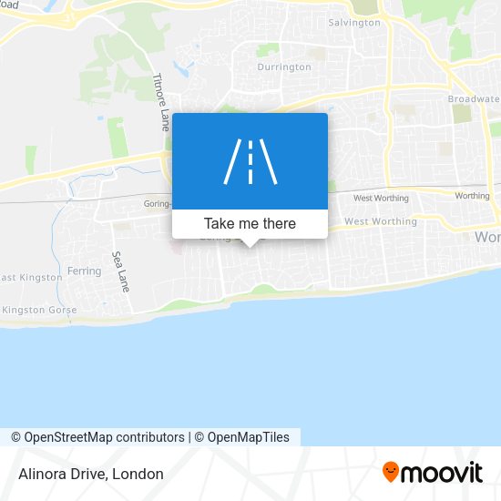 Alinora Drive map