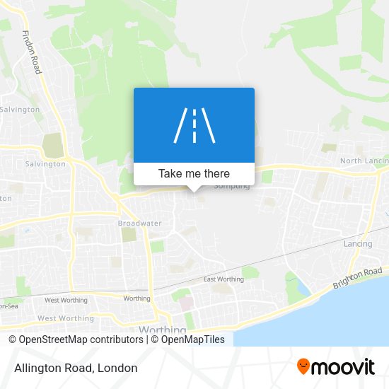 Allington Road map
