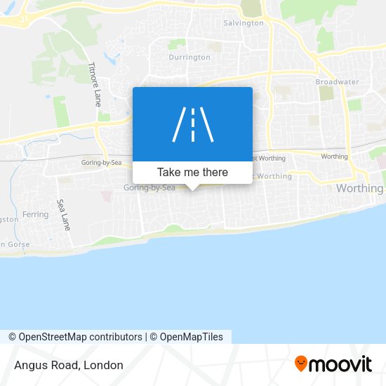 Angus Road map