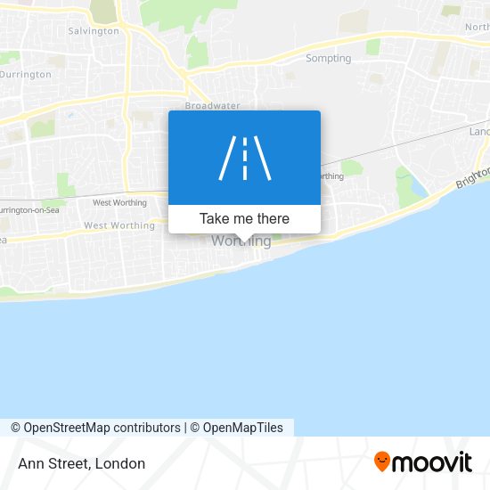 Ann Street map