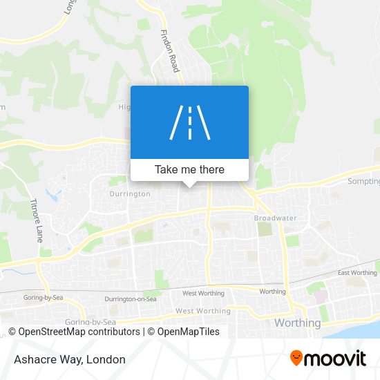 Ashacre Way map