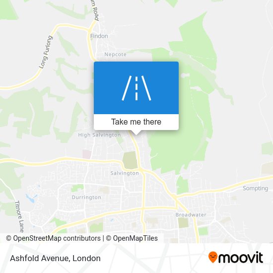 Ashfold Avenue map
