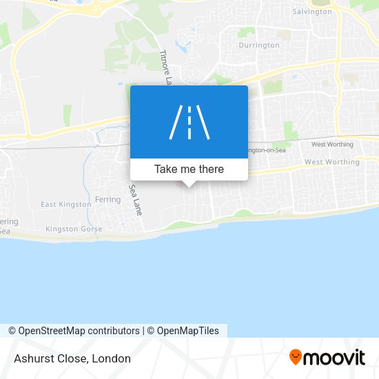 Ashurst Close map