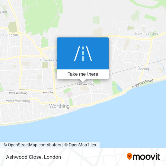 Ashwood Close map