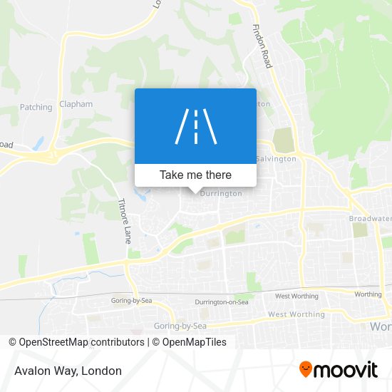 Avalon Way map