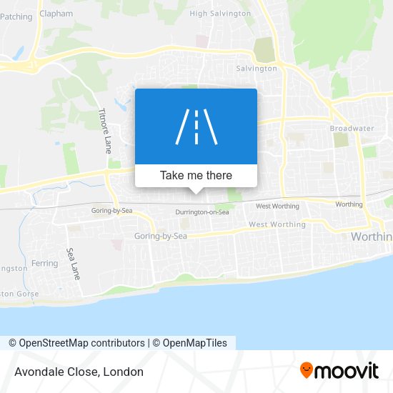 Avondale Close map