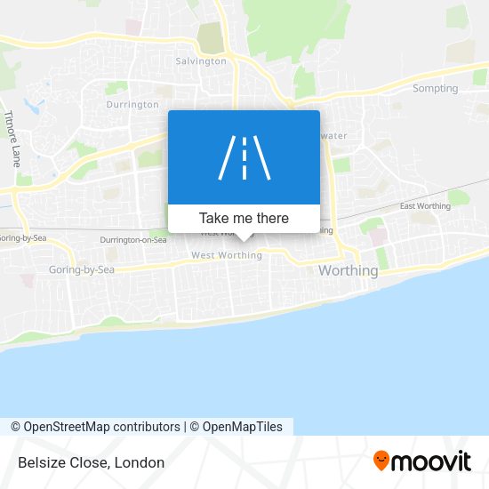 Belsize Close map
