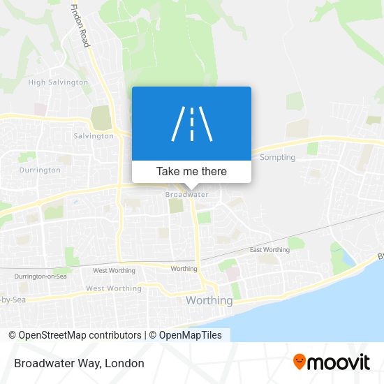 Broadwater Way map