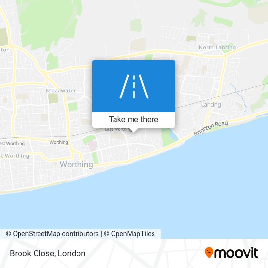 Brook Close map