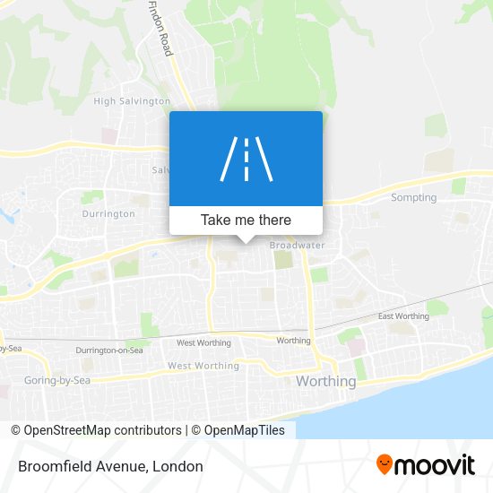 Broomfield Avenue map