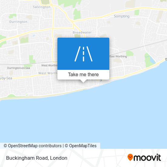Buckingham Road map