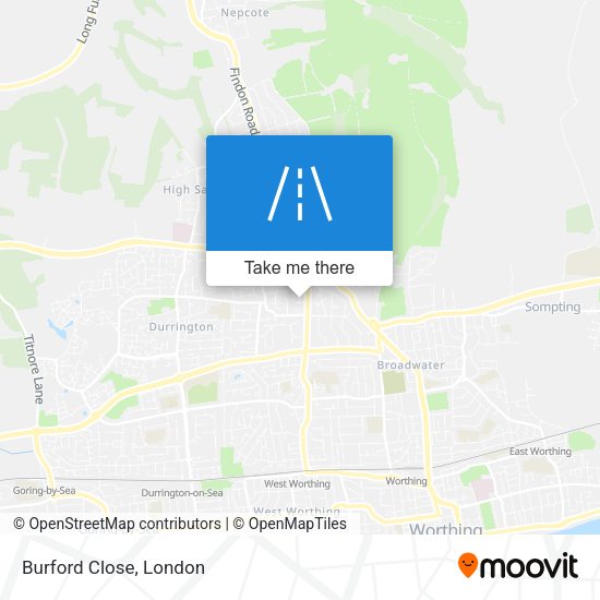 Burford Close map