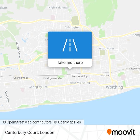 Canterbury Court map