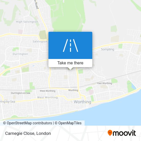 Carnegie Close map