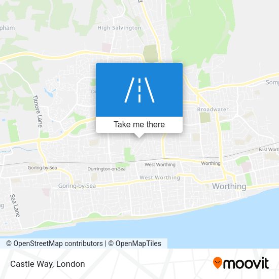Castle Way map