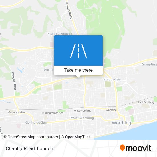 Chantry Road map