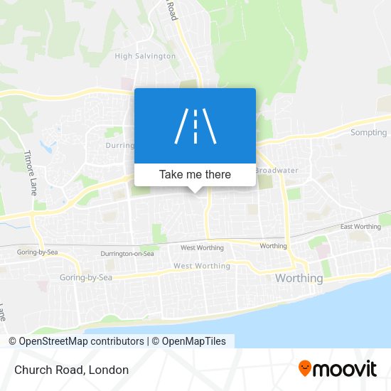 Church Road map