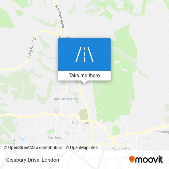 Cissbury Drive map