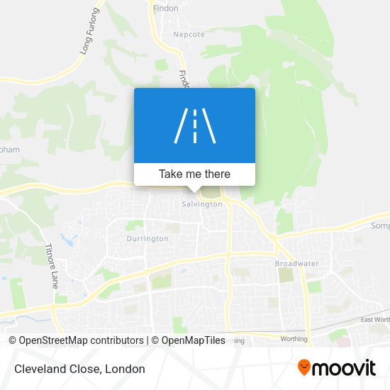 Cleveland Close map
