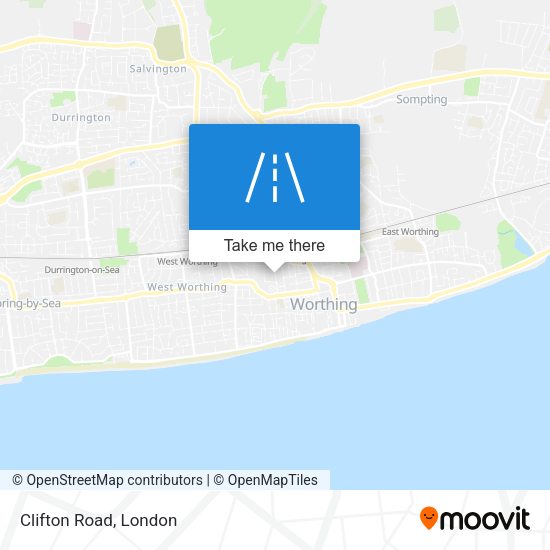 Clifton Road map