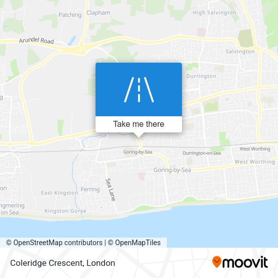 Coleridge Crescent map