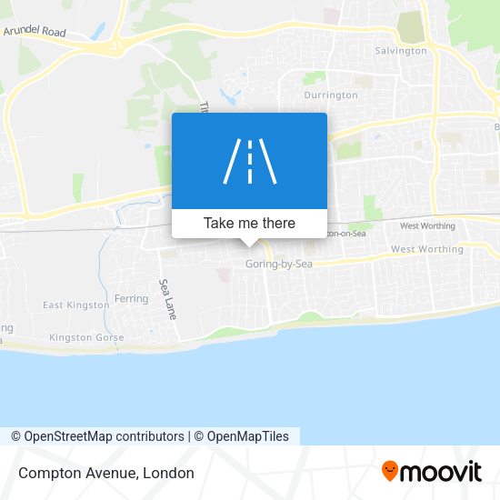 Compton Avenue map