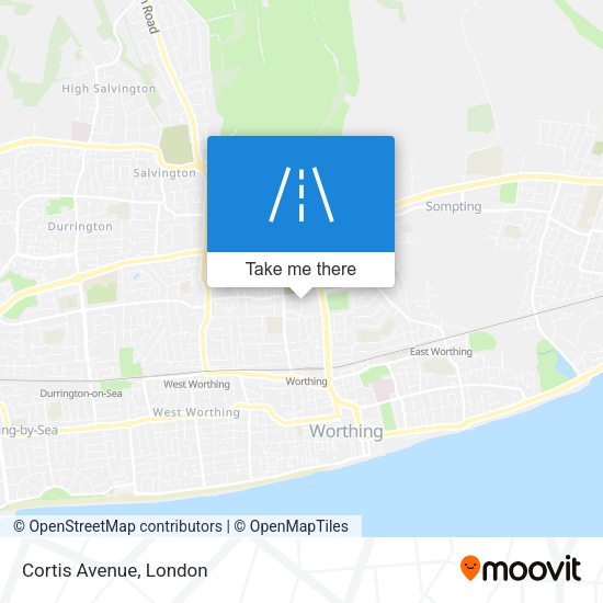 Cortis Avenue map