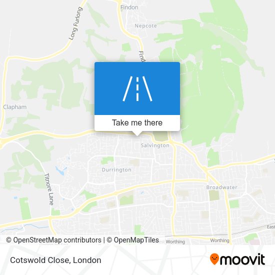 Cotswold Close map