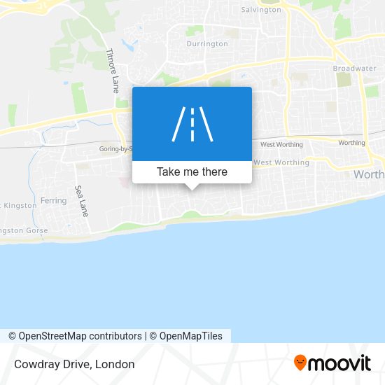 Cowdray Drive map