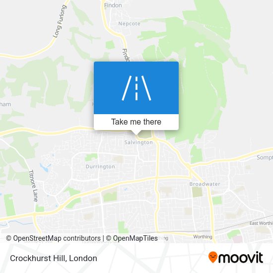Crockhurst Hill map