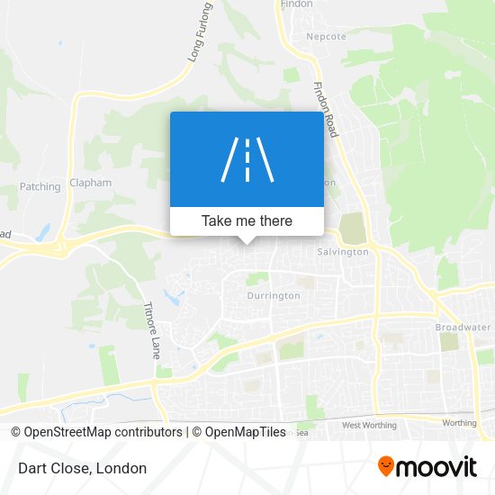 Dart Close map