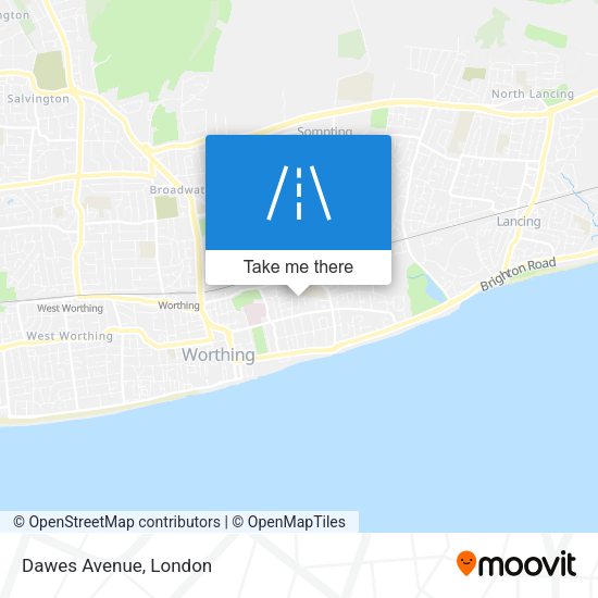 Dawes Avenue map