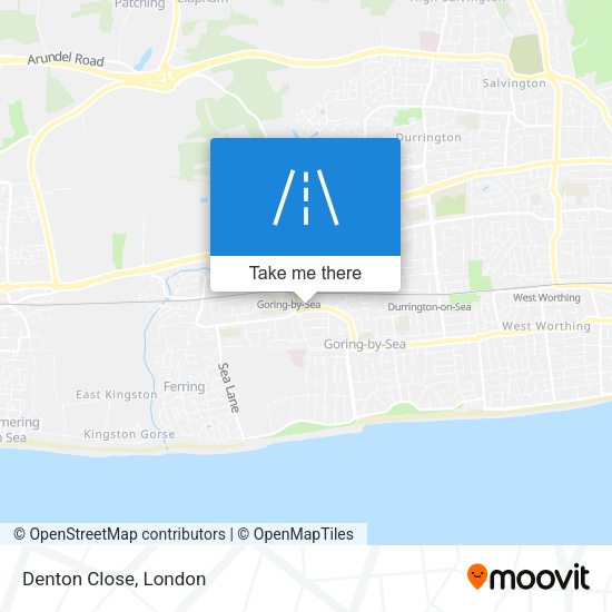 Denton Close map