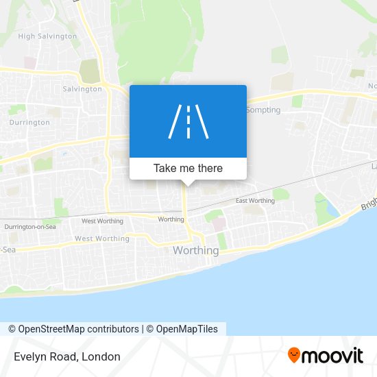Evelyn Road map