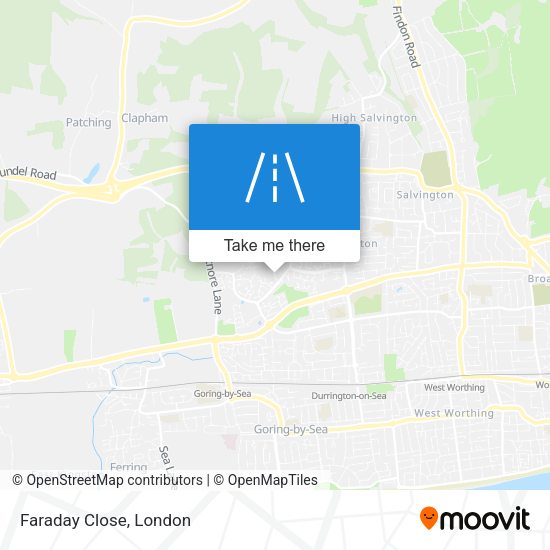 Faraday Close map